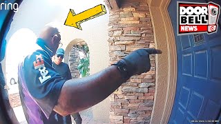 This Guy Deserves a Raise Caught on Ring Doorbell [upl. by Nomyaw365]