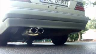 Mercedes W124 E500 Magnaflow Exhaust [upl. by Wolliw]