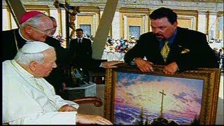 Thomas Kinkade In Rome  Meeting Pope John Paul II [upl. by Urian]