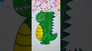 Easy dino drawing for kids🦖 [upl. by Anuahsar264]