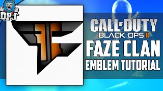 quotCUSTOM FAZE EMBLEMquot  Black Ops 3 amp Advanced Warfare  Customizable Faze Clan Logo Emblem Tutorial [upl. by Noyad]