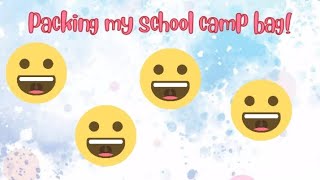 Pack my school camp bag w me [upl. by Atteselrahc]