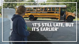 JCPS elementary middle schoolers return from classes [upl. by Abigael]