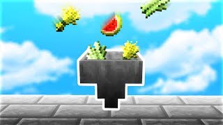 AUTOMATIC CROP HOPPER RARE  Minecraft Skyblock [upl. by Frodina493]