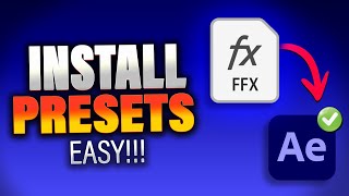 After Effects Presets How to Add Presets in After Effects 2024 ✨ Import FFX Files in Seconds [upl. by Marguerie885]