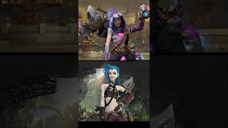 LOL Wild Rift  Arcane Prodigy Jinx Vs Arcane Jinx Skin Comparison leagueoflegends jinx arcane [upl. by Langelo]