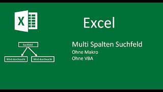 Excel Tabelle nach mehreren Spalten durchsuchen  Multi Suchfeld ohne Macro  VBA [upl. by Milburt]