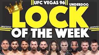 Jacobs LOCK OF THE WEEK for UFC Vegas 96  LOTW  We Want Picks UFCVegas96 [upl. by Navek]