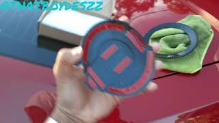 INSTALLING DODGE CHALLENGER CARBON FIBER FUEL DOOR AND REVIEW  THATBOYDESZZ [upl. by Lyrak]