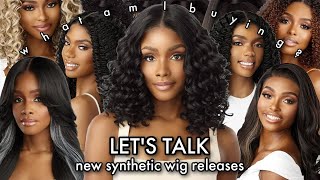 NEW 🤩 KINKY EDGES COLLECTION 👀 Lets Talk NEW Synthetic Wig Releases from Sensationnel [upl. by Anitsuj962]