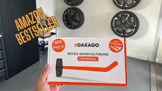 Gakago Reifenhalter Wandhalterung I Amazon Bestseller im Test [upl. by Garrison]