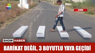 Barikat değil 3 boyutlu yaya geçidi [upl. by Ivers]