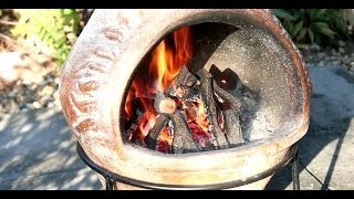 CHIMINEA How to cook pizza to perfection in a chiminea How to guide [upl. by Enimzaj]