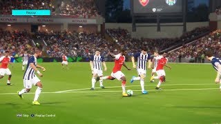 Arsenal vs West Brom Premier League  Prediction Match  PES18 Game play [upl. by Htieh]