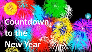 New Year Countdown Clock with Animated Fireworks [upl. by Allebara]