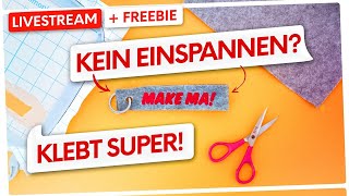 🔴🧵 27 LIVE STICKEN Filz mit der Stickmaschine besticken ✂️ [upl. by Inman284]