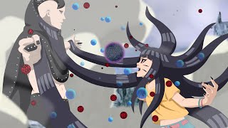 HIMAWARI with KURAMAs power vs JURA  Boruto saves Sarada [upl. by Josh]