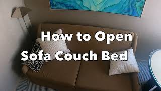 How to Open a Sofa Couch Bed [upl. by Newmark775]