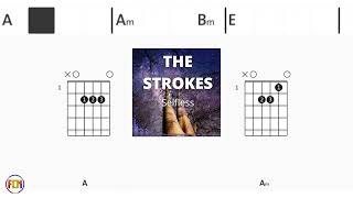 THE STROKES Selfless FCN GUITAR CHORDS amp LYRICS [upl. by Ambrogio]