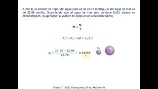 Ejercicio resuelto de la reducción de la presión de vapor [upl. by Murat710]