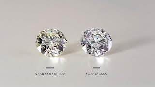 How to Choose a Natural or Lab Diamond Color Colorless Diamonds Graded D E F Color  With Clarity [upl. by Aicetal]