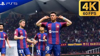 EA FC 24  Real Madrid vs Barcelona PS5 Gameplay 4K60FPS [upl. by Yrhcaz307]