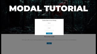 How To Create A Modal In Javascript and CSS [upl. by Melany]