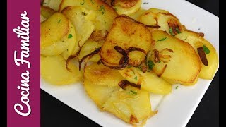 Como hacer patatas a lo pobre Recetas de Javier Romero [upl. by Naarah]