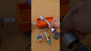 Mini tractor project mini motor water pump science project video🥰 [upl. by Nerw]