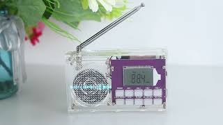 Icstation DIY Radio Kit Assembly Projects for Adults FM Radio Kit with Clock [upl. by Verneuil547]