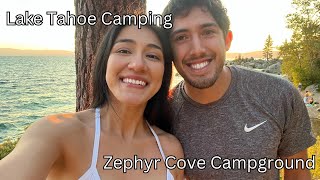 Lake Tahoe Camping Trip  Zephyr Cove 2023 [upl. by Shakti569]