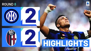 InterBologna 22  Martinez scores again as Inter draw Goals and Highlights  Serie A 202223 [upl. by Airet]