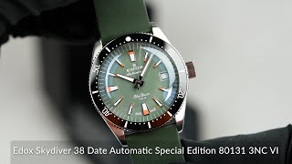 Edox Skydiver 38 Date Automatic Special Edition 80131 3NC VI [upl. by Albin]