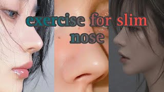 exercise for slim nose glowupskincarehealthtipsbeautytips facecare exercise [upl. by Nollie844]