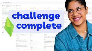 ULTIMATE Sims Legacy Challenge Tracker In Notion 🙌🏾 [upl. by Dace669]