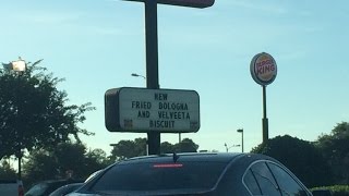 Rays DriveThru Reviews Hardees Fried Bologna And Velveeta Biscuit [upl. by Hiett310]