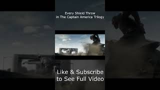 Every Shield Throw in CAPTAIN AMERICA shorts [upl. by Yro669]