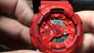 CASIO GSHOCK REVIEW AND UNBOXING GA110AC4 AC COLOR SERIES [upl. by Cooe579]