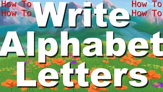 How To Write English Alphabet Letters Small Letters How To Write English Alphabet Capital Letters [upl. by Gaspard335]