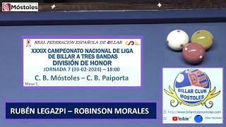 RUBÉN LEGAZPI  ROBINSON MORALES LIGA ESPAÑA DIV HONOR 2324 J8 17022023 1800 [upl. by Julienne]