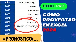 Proyecciones 2024 en Excel Cómo Predecir y Planificar con Precisión 🚀 [upl. by Jobina671]