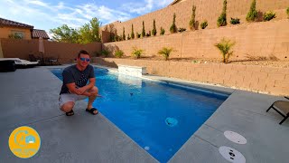 POOL CONSTRUCTION TIME LAPSE  START TO FINISH WITH WATERFALL amp BUBBLER [upl. by Aihsei263]