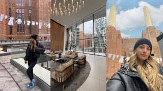 apartment hunting in Battersea Powerstation  London vlog [upl. by Nysa]