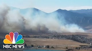 Wildfires Near Boulder Colorado Force Thousands To Evacuate [upl. by Annaicul]