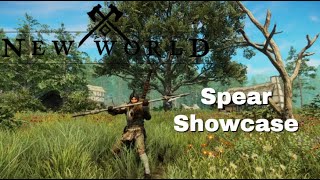 New World  All Spear Animations and Abilities [upl. by Ynamrej]