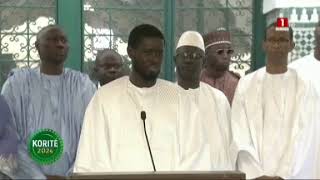 Korité 2024  Le Président Bassirou Diomaye Diakhar Faye a Prié à la Grande Mosquée de Dakar [upl. by Abagail77]