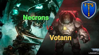 Warhammer Wednesday Semi Finals Necrons Canoptek Court Vs The Leagues Of Votann [upl. by Adnesor]