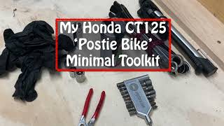 Honda CT125 Toolkit Postie Bike  Minimal Toolkit [upl. by Ogren860]