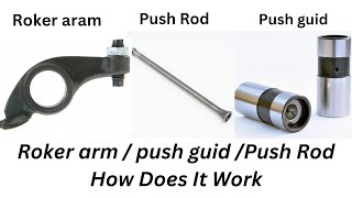 Rocker arm  Push rod  Guide  How Does it Work [upl. by Yurt64]