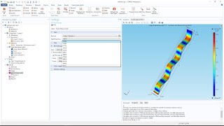 Finding Mode Shapes of the Beam in COMSOL MULTIPHYSICS [upl. by Katzir]